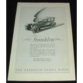 1923 Franklin Sedan Car Ad, NICE!!!
