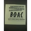 1960 BOAC British Overseas Airways Corporation ...