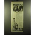 1921 Duofold Health Underwear Ad - It's easy to...