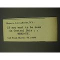 1959 WBNS-TV TV Station Advertisement - Memo to C.J. LaRoche, N.Y.