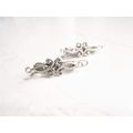 Extra tiny small silver metal slim hair pin cli...