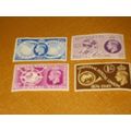 1948 SET OF 4 U.P.U. STAMPS LIGHTLY MOUNTED MOU...