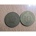 1977j 10 Pfennig Germany Coin