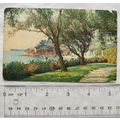 vintage postcard Jardins au bord de la mer