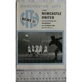 1969 programme Manchester City v. Newcastle Uni...