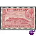 Gibraltar 1931.SG110 1d Scarlet Mounted Mint.