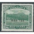 Dominica 1916 SG56 1/2d Deep Green WAR TAX Moun...