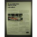 1973 Beechcraft Bonanza Plane Ad - Call Collect