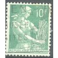 France 1959 - 10f green - Harvester - used 2