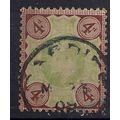 GB 1902 - 10 KEV11 4d Brown & Green Used Stamp ...
