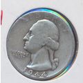 1944-P Washington 90% Silver Quarter, Circulate...
