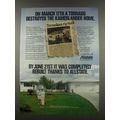 1985 Allstate Insurance Ad - A Tornado Destroyed Kamerlander Home