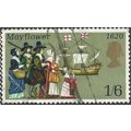 GB, SHIP, Mayflower, 350 years, brown 1970, 1/6...