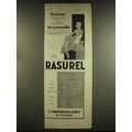 1933 Rasurel Lingerie Advertisement - in French...