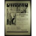 1933 Messageries Maritimes Advertisement - in F...