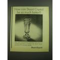 1968 Stuart Crystal Ad - How can Stuart Crystal be so much better?