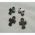 Hematite Ankh Charm Pendant 4 Pieces 30mm Craft...