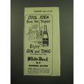 1949 White Rock Quinine Water Ad - Cool idea from the tropics
