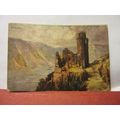 EHRENFELS CASTLE, RHEIN, GERMANY unused vintage...