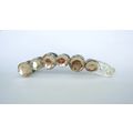 Golden rose clear art deco sparkly banana hair ...