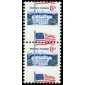 1338f, Perf Shift Freak Error Pair Mint NH 8¢ W...