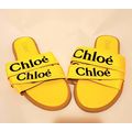 Fashion Design Flat Sandals (Yellow, 8)