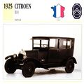 Collectors Club card. Classic Cars. Citroen B10