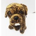 BRINDLE BOXER DOG 12" AS IS, WITH BANDANA, PERS...