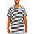 Men's Striped Elongated Tshirt