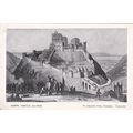 B856 CORFE CASTLE IN 1643. PRINTED POSTCARD