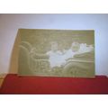 BABY IN A VICTORIAN RATTAN PRAM? unused antique...