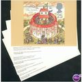 GB PHQ's mint set 1995 - Shakespeare's Globe Recon
