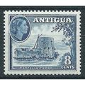 Antigua 1953 SG127 8c Deep Blue Mounted Mint . ..