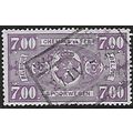 Belgium Epm Mi 241: 7 Fr. pale violet Railway P...