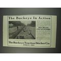 1911 Buckeye Traction Ditcher Excavators Ad