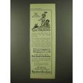 1909 Rock Island Frisco Lines Ad - Colorado