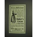 1914 Baker's Cocoa Ad - It is Delicious