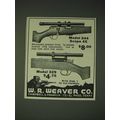 1936 Weaver Model 344 and 329 Scopes Ad