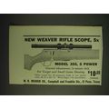 1936 Weaver Model 355 Rifle Scope Ad