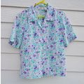 Worthington Floral Blouse Top Sz 10 41 Chest Bu...