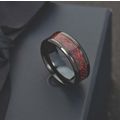 Ezra Black Dragon Carbon Fiber Men's Ring Size 12