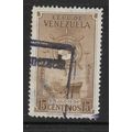 VENEZUELA 1948 15c BUFF MERCHANT MARINE FREIGHT...