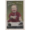 Baby Wearing Lipstick Blusher Old Greetings Rea...