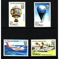 TUVALU 1983 MANNED FLIGHT SG 225 / 228 SET 4 VA...