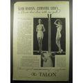1932 Talon Corset Fastener Ad - Slim waists cur...