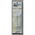 Birch 1 Pair of White Suspenders - 90mm long x ...