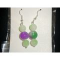 Attractive blended green purple and green cryst...
