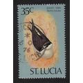 St. Lucia Sooty tern Bird 35c T1 1976 Canc SG#425