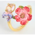 LES NEREIDES PARIS Gold Tone Mille Pensees Ring...