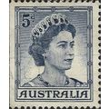 AUSTRALIA, Queen Elizabeth II, blue 1959, 5d, #2